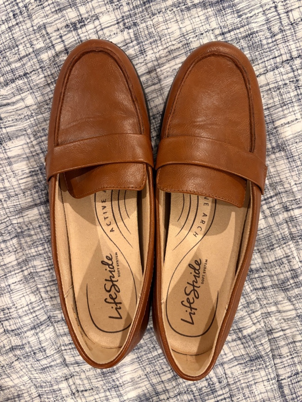 Life Stride Women’s Tan Penny Loafers